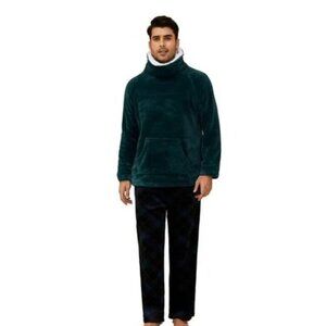 Vulcanodon Mens Button Down Pajama Sets Ultra